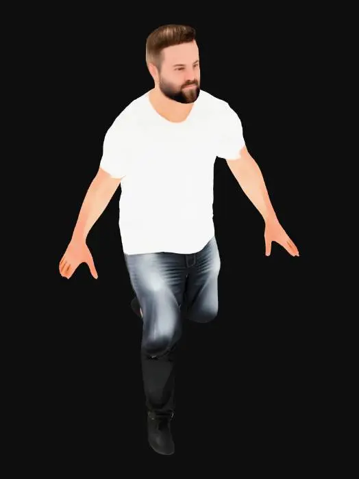 3D model for Smiling in the Cafe