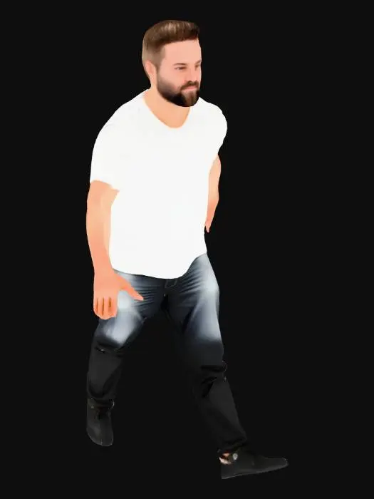 3D model for Smiling in the Cafe