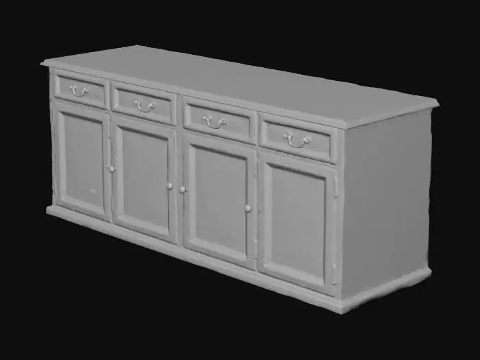 3D model for White Sideboard Cabinet