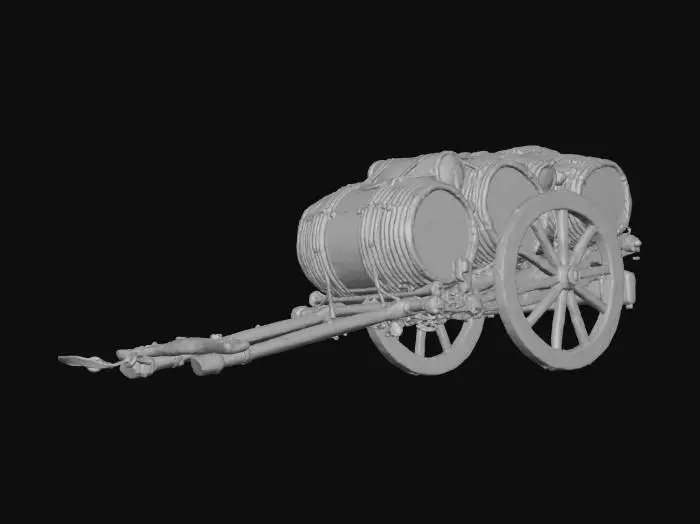 3D model for Barrel Cart
