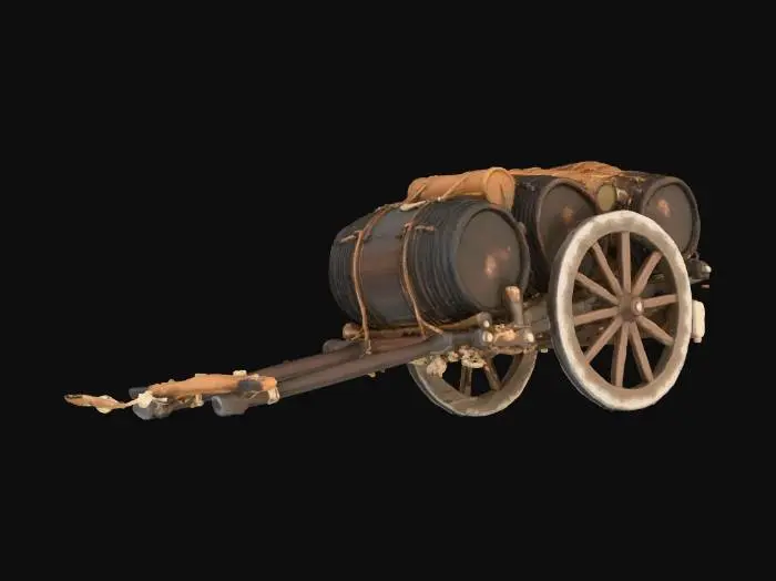 3D model for Barrel Cart