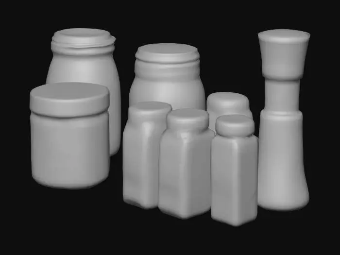 3D model for Spice and Grain Jars