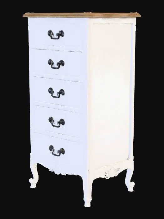 3D model for Vintage White Dresser