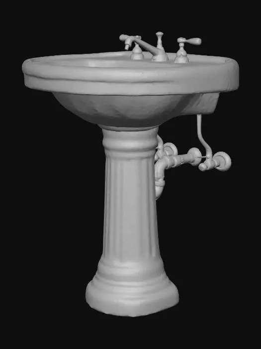 3D model for Classic Pedestal Sink