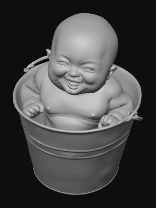 3D model for Baby in a Bucket