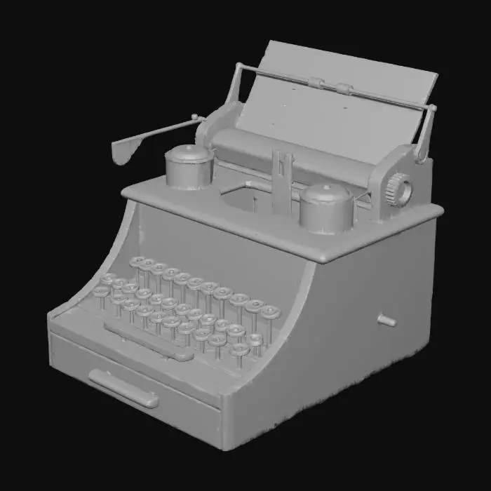 3D model for Vintage Typewriter Model