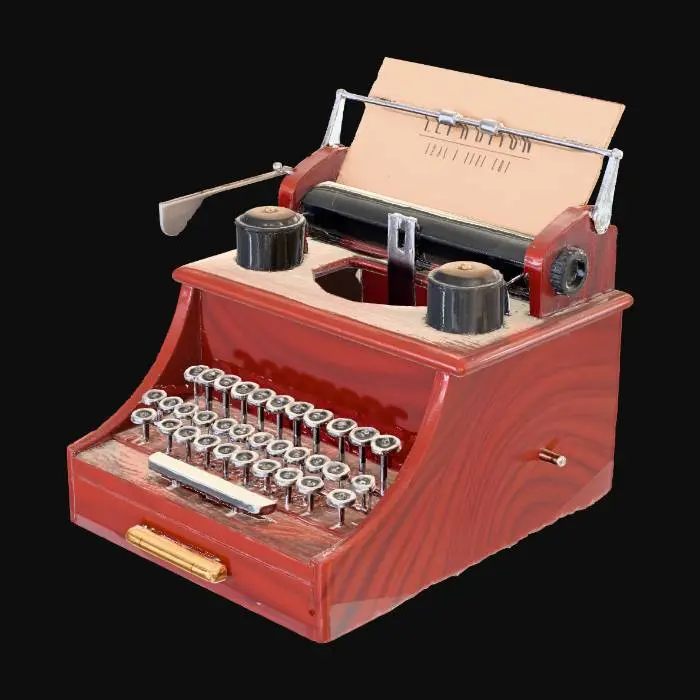 3D model for Vintage Typewriter Model