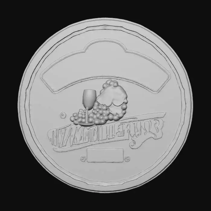 3D model for Wine Barrel Sign