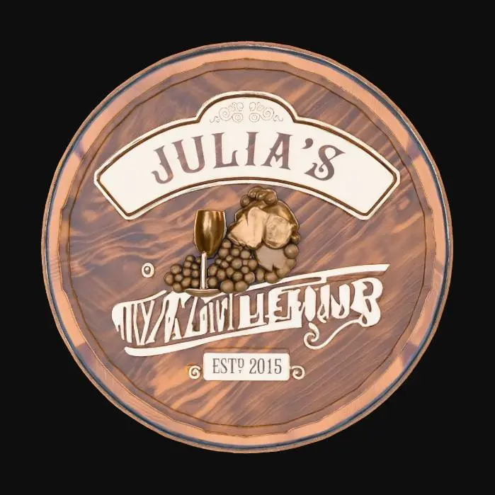 3D model for Wine Barrel Sign