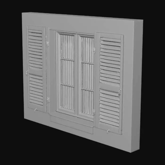 3D model for Window with Shutters