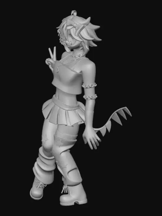 3D model for Starry scene two time