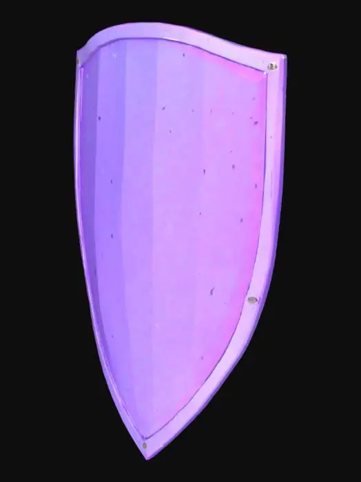 3D model for прозрачный фиолетовый голографический щит
