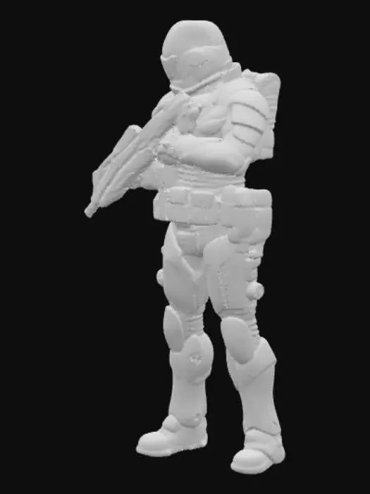3D model for Call of Duty Soldier Outline