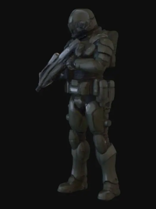 3D model for Call of Duty Soldier Outline