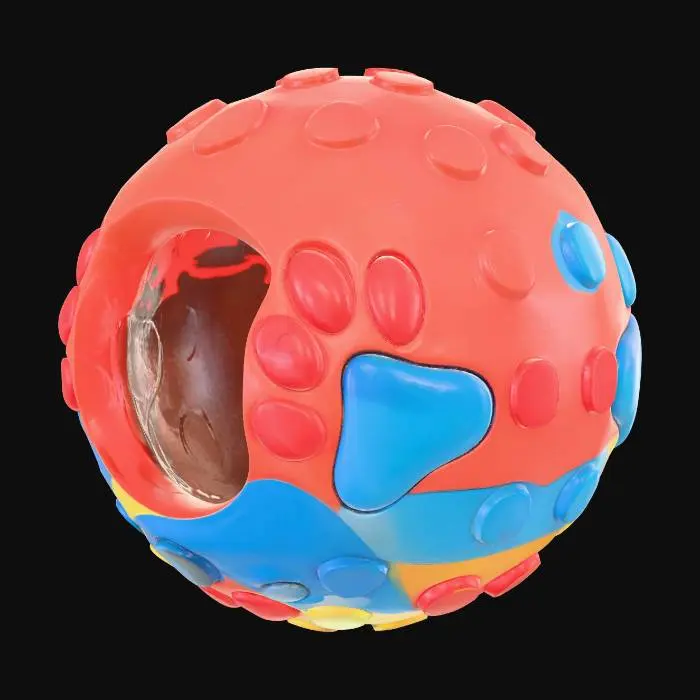 3D model for a well design ball for a dog
