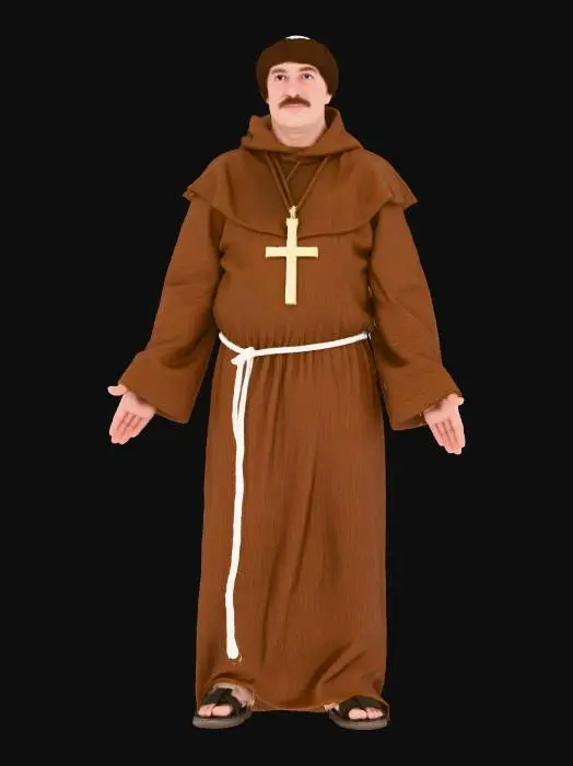 3D model for Monk in Robes