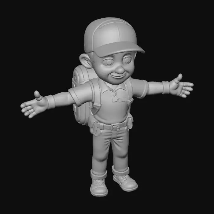 3D model for Stylized Deliver Driver