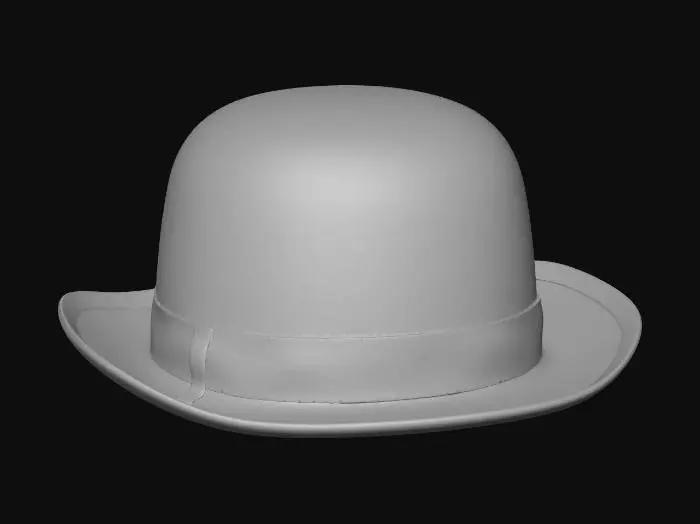 3D model for Black Bowler Hat