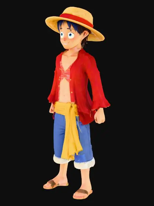 3D model for Monkey D. Luffy Model