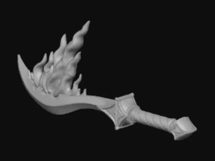 3D model for Burning Sword