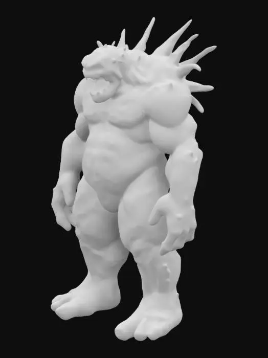 3D model for a life-size 10-meter high Giant sludge kaiju, ヘドラaka Hedorah. Ornate putrid skin flaps. ヘドラ is towering over a large pollution factory model decorated with fiber-optics for Winter Solstice. The creature is made of colored glass and its anatomy can be seen encased with in its smooth glass body. #ChristmasAdventure#