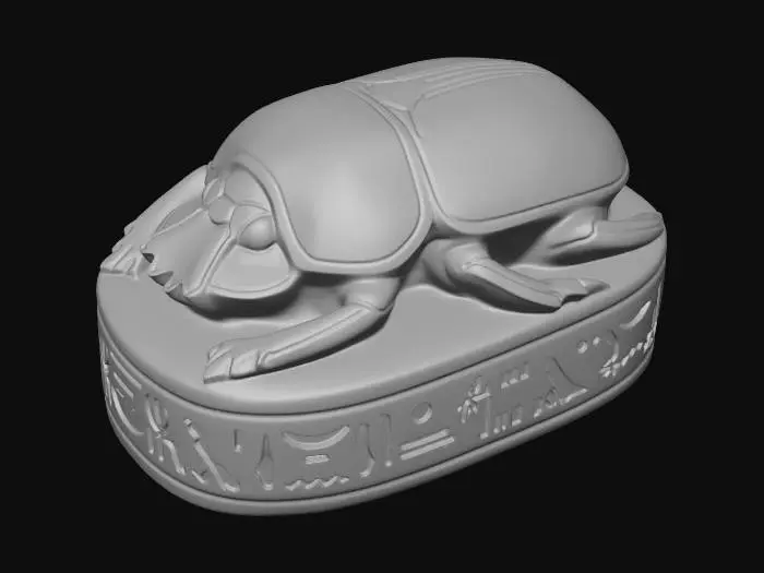 3D model for Golden Scarab