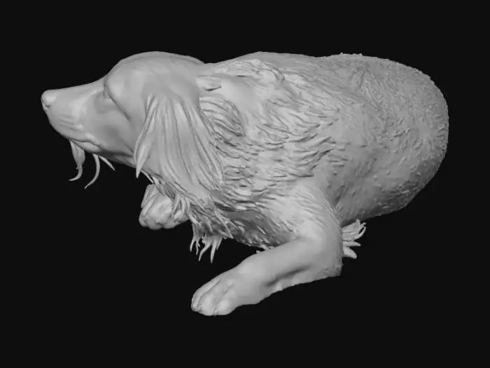 3D model for Serene Canine Bliss