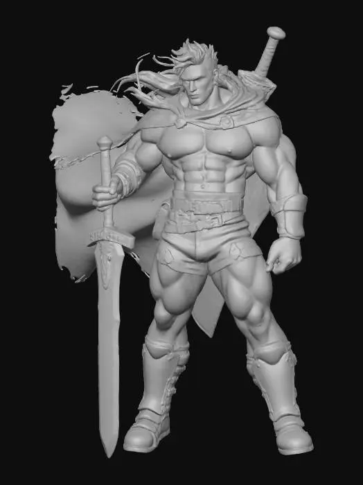 3D model for Warrior of the Sands
