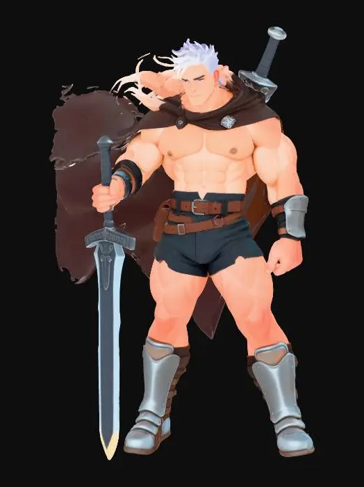 3D model for Warrior of the Sands