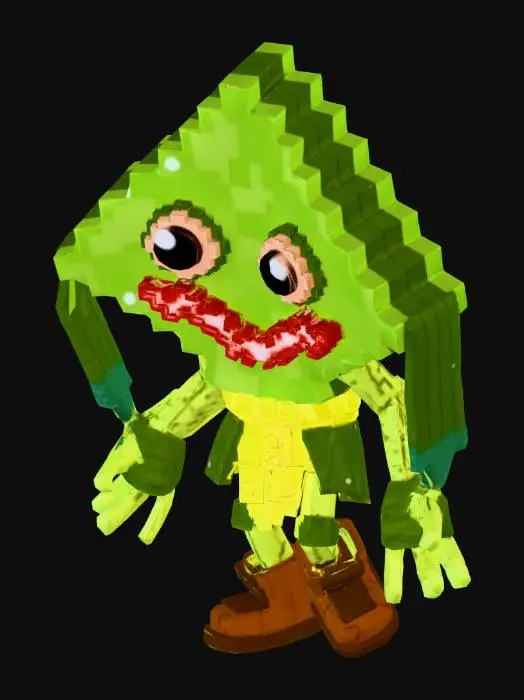 3D model for Pixel Creature