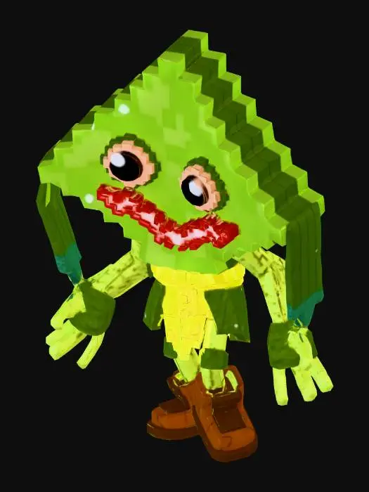 3D model for Pixel Creature