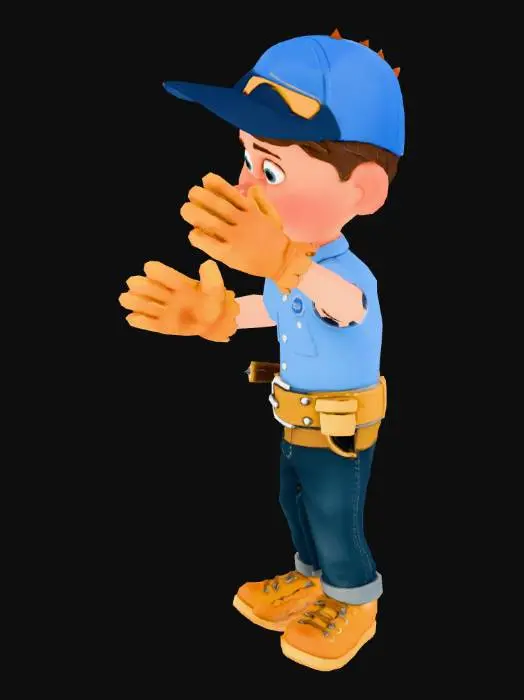 3D model for Fix-It Character with Magic Hammer