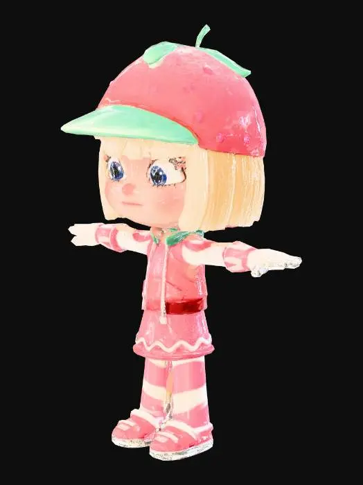 3D model for Character in Candy Land