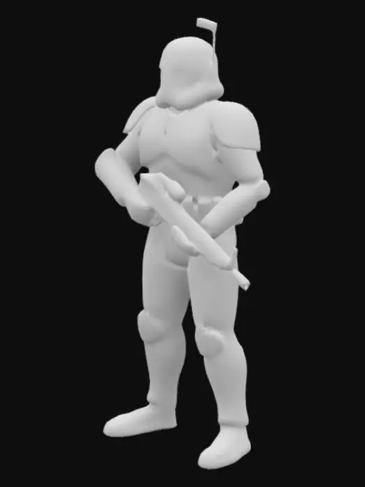 3D model for Make me a model of a realistic Captain Rex in his clone trooper amor from Star Wars