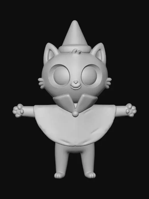3D model for Stellar Wizard Cat