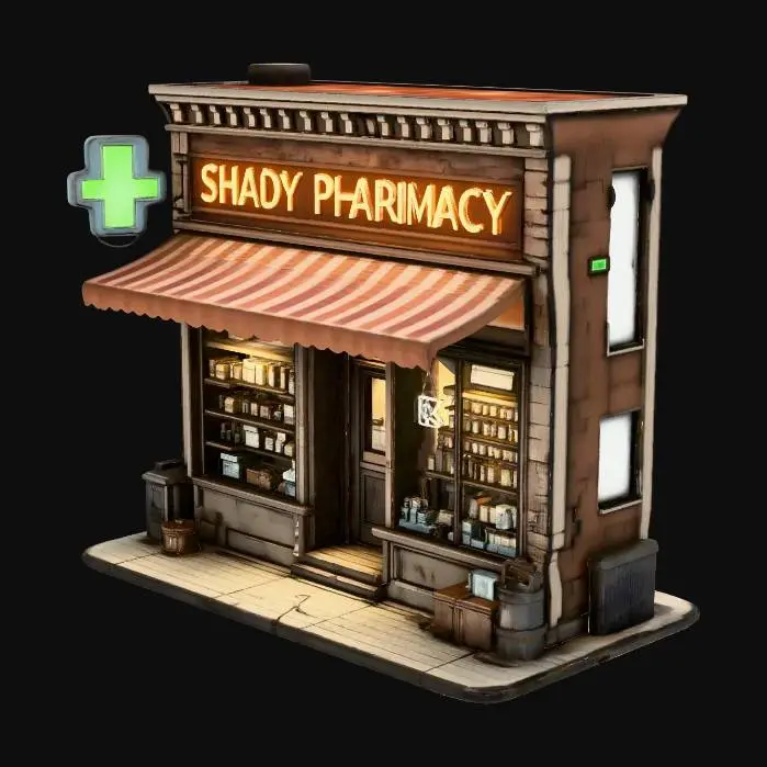 3D model for Shady Pharmacy Storefront