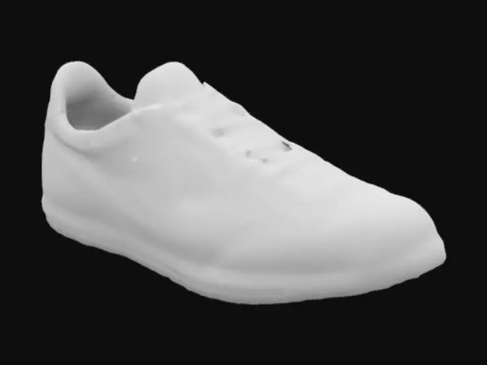 3D model for White and Red Classic Sneaker
