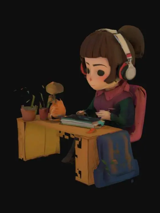 3D model for Study Vibes