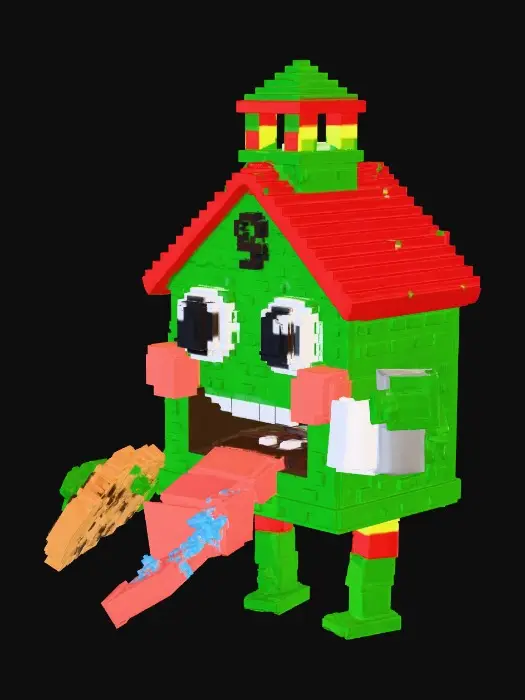 3D model for Cookie House Monster