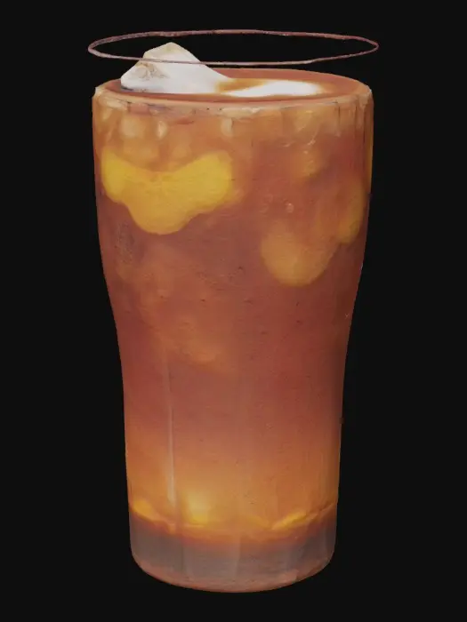 3D model for a cup of ginger coke