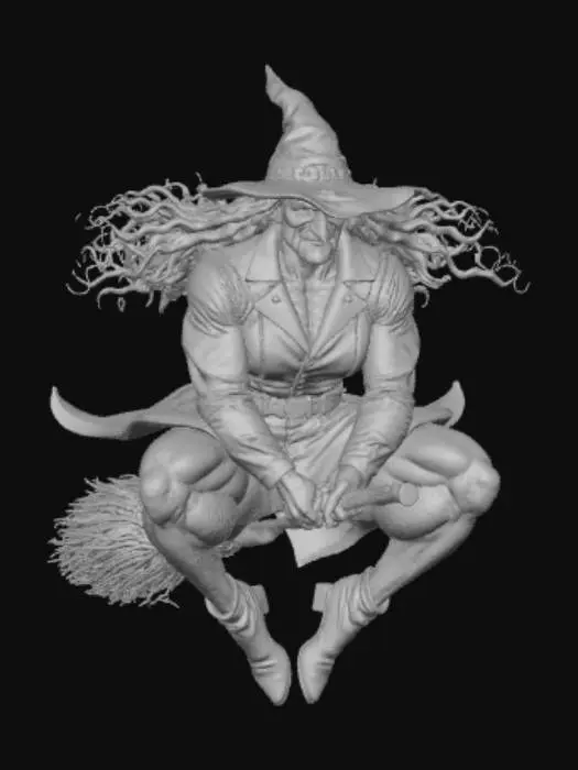 3D model for Witch's Midnight Flight, #Halloween2025#