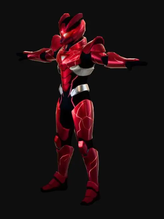 3D model for Crimson Sentinel