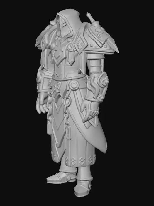3D model for Golden Crusader