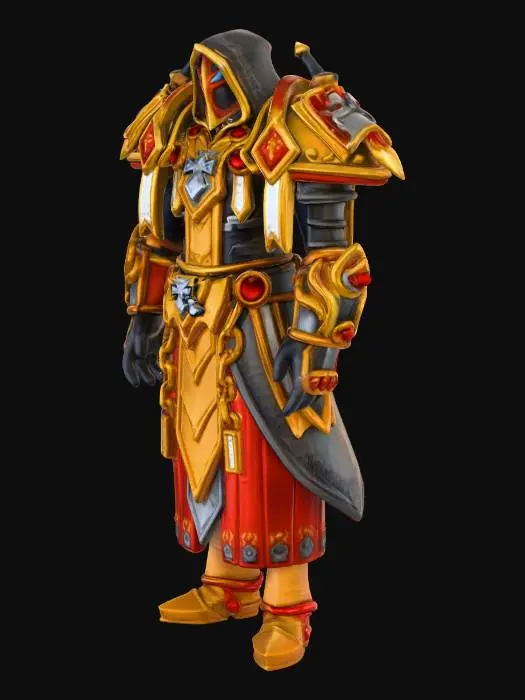 3D model for Golden Crusader