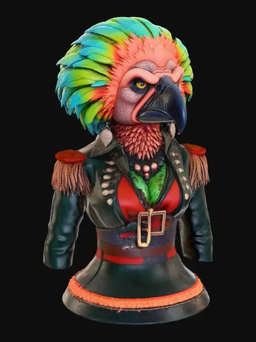 3D model for Captain Parrotfeather