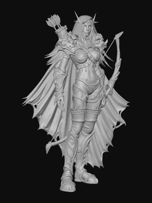 3D model for Netherveil Huntress