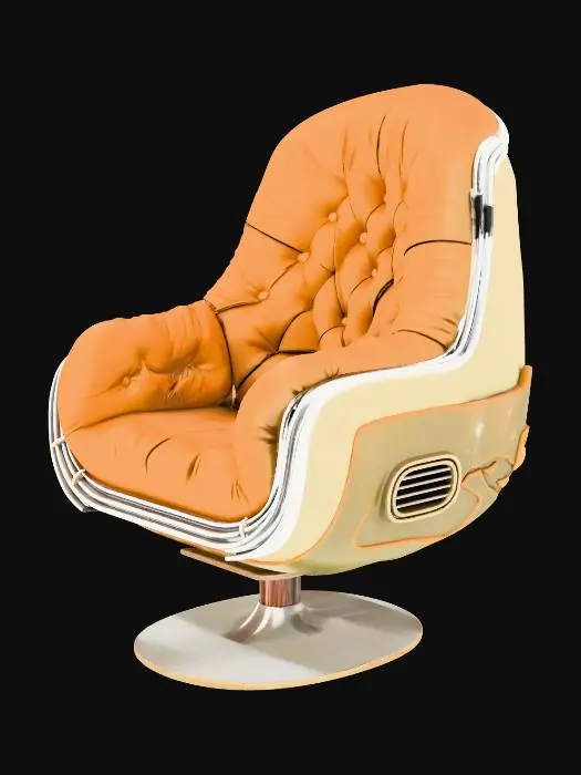 3D model for Cocoon Leather Lounge Chair