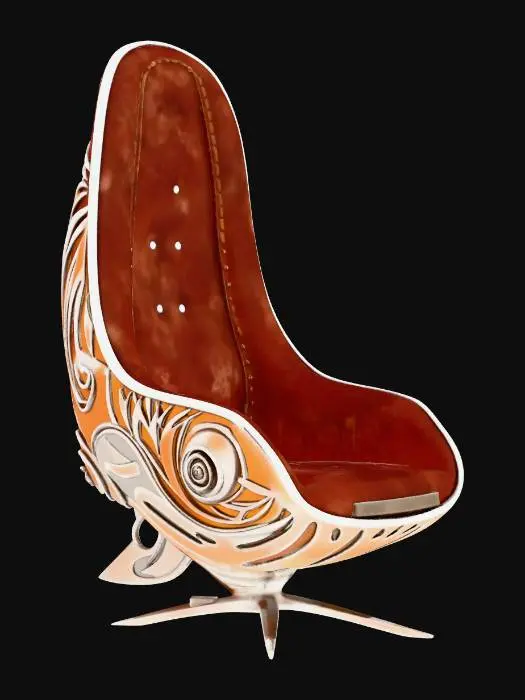 3D model for Velvet Fish Chair