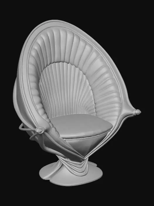 3D model for Orange Egg Chair