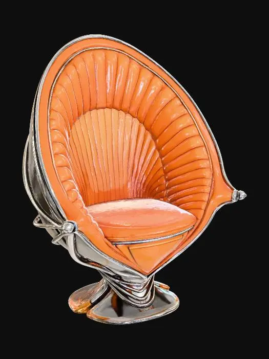 3D model for Orange Egg Chair